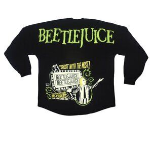 Warner Bros.Tour Exclusive Beetlejuice Spirit Jersey Print Long Sleeve T shirt S